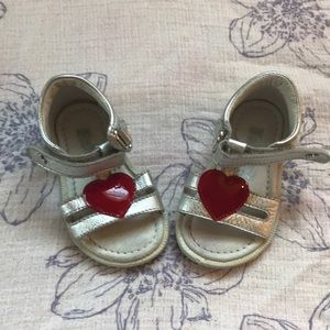 Falcotto heart ♥️ sandals. GUC. Size 4